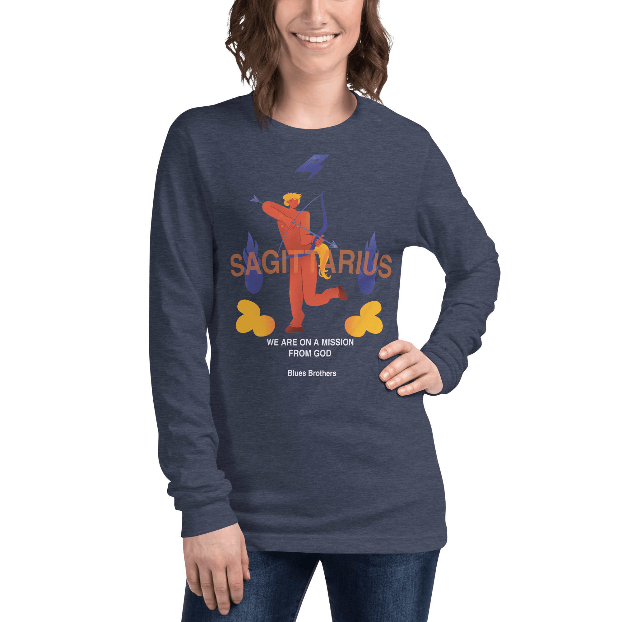 Sagittarius Unisex Long Sleeve Tee - The Blues Brothers Edition - 