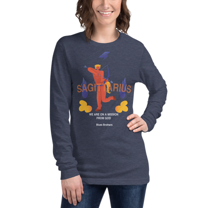 Sagittarius Unisex Long Sleeve Tee - The Blues Brothers Edition