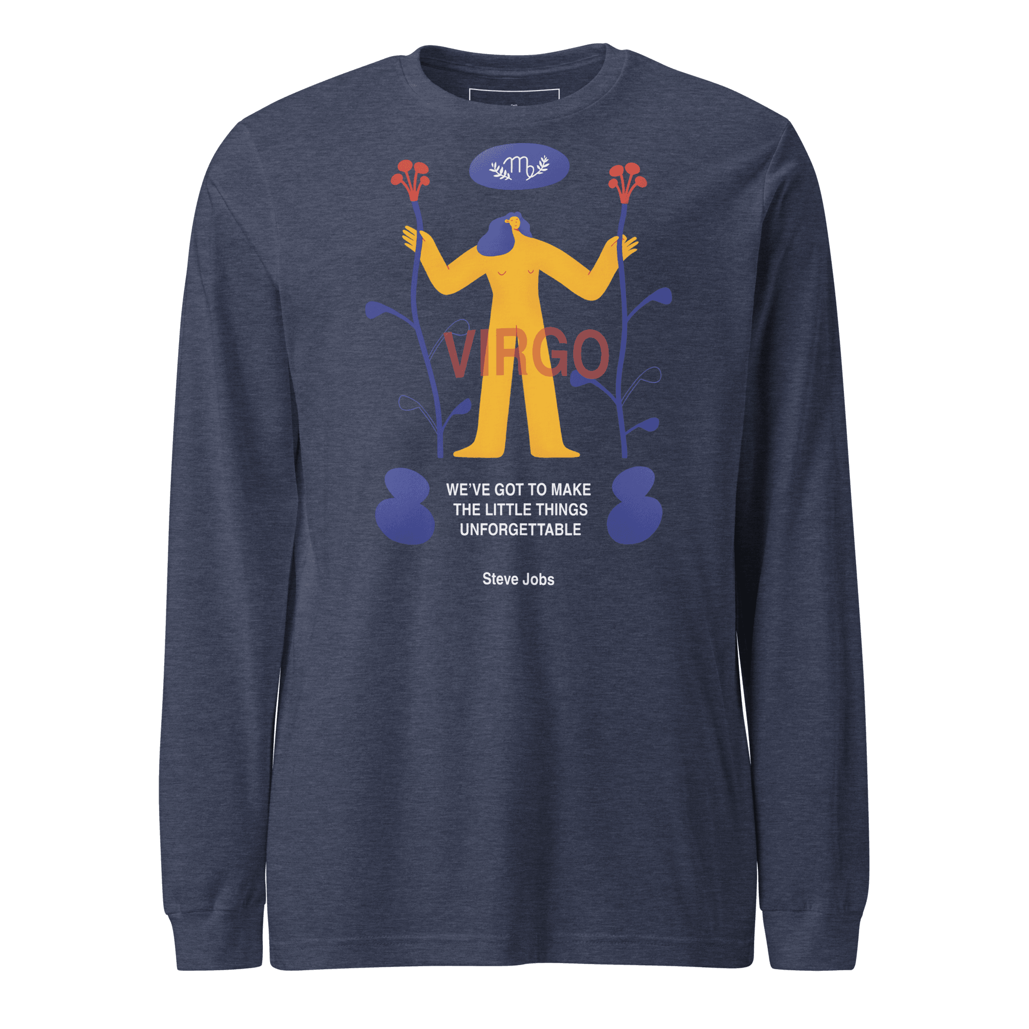 VIRGO Unisex Long Sleeve Tee Steve Jobs Edition - 