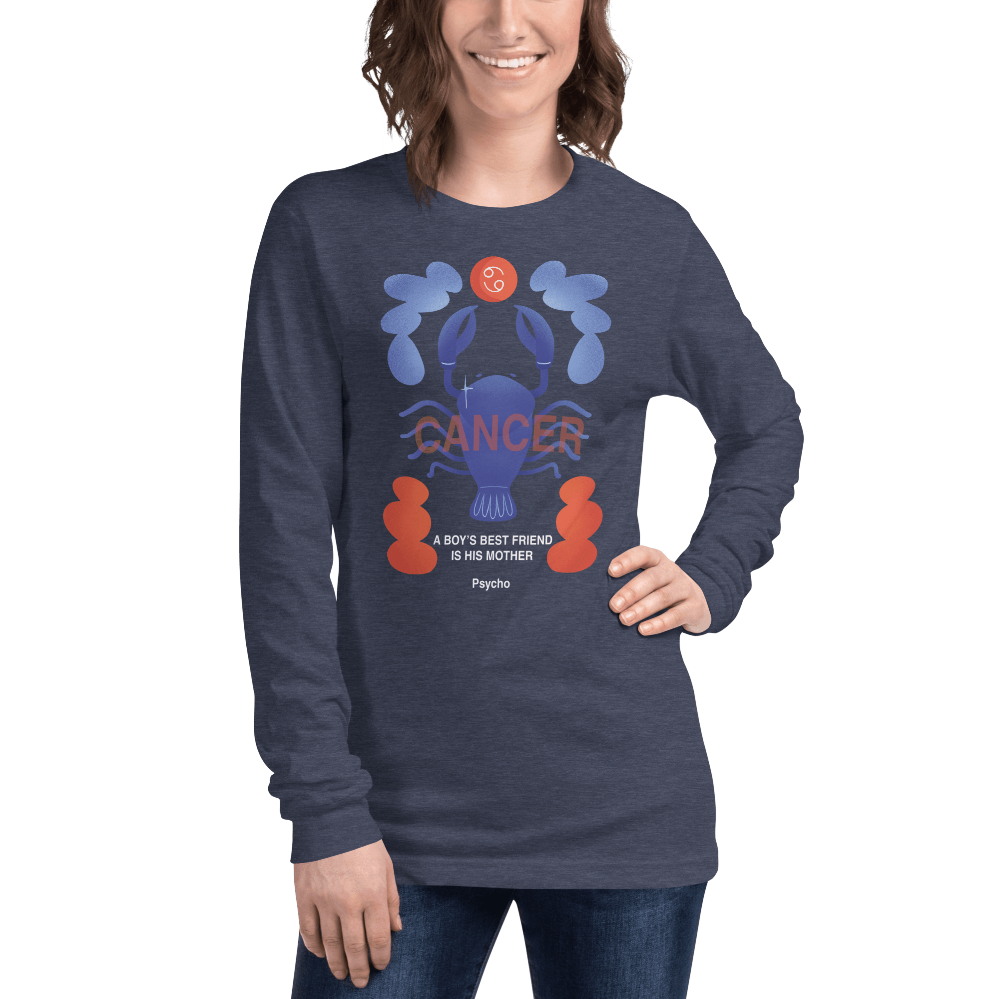 Cancer Unisex Long Sleeve Tee Psycho Edition - 