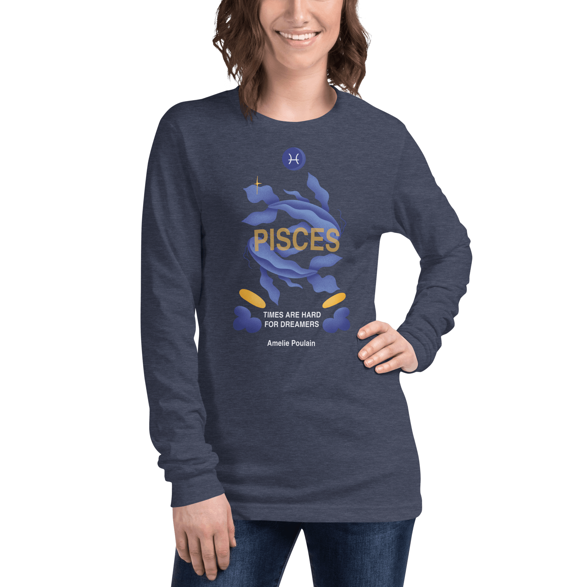 Pisces Unisex Long Sleeve Tee - Amelie Poulain Edition - 