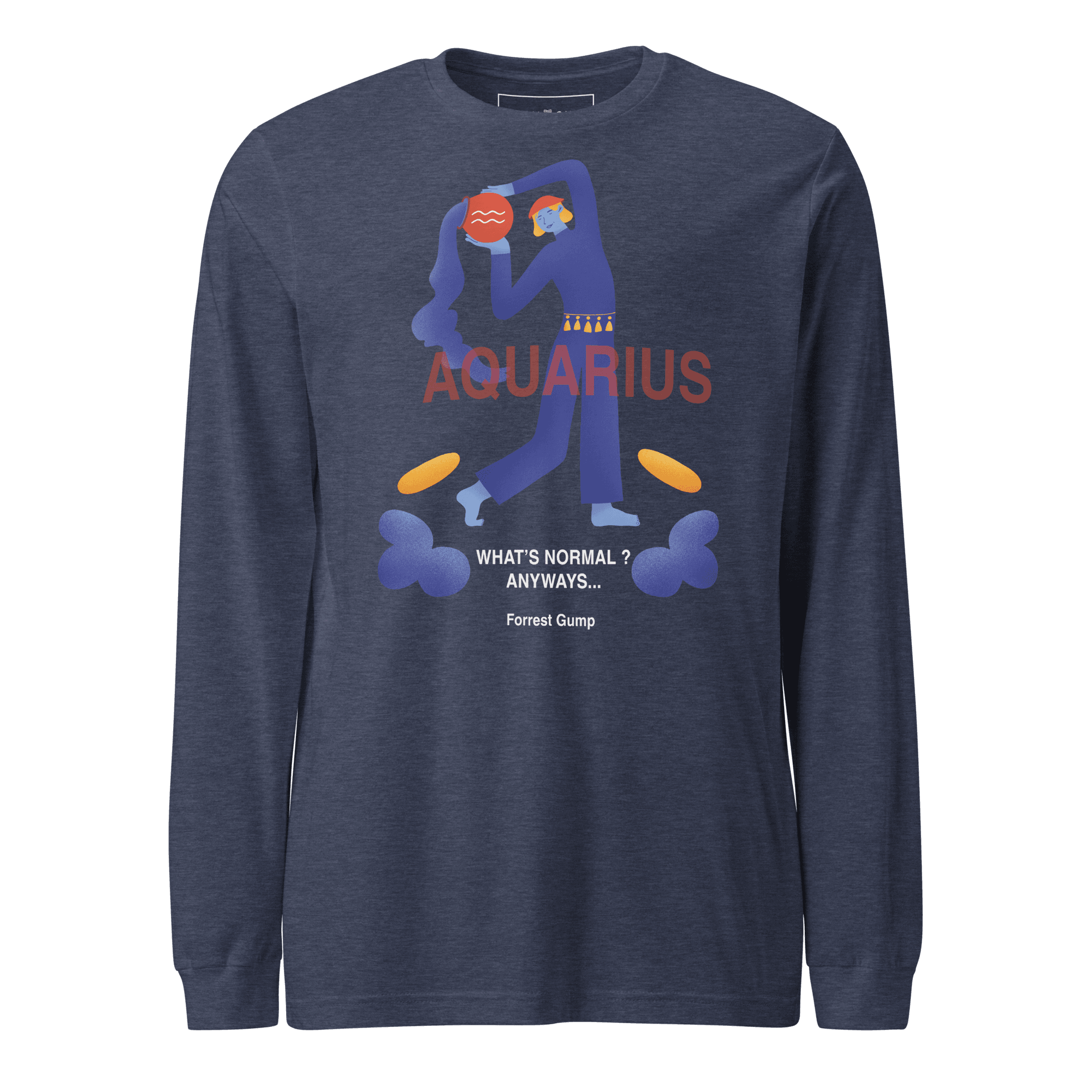 Aquarius Unisex Long Sleeve Tee - Forrest Gump Edition - 