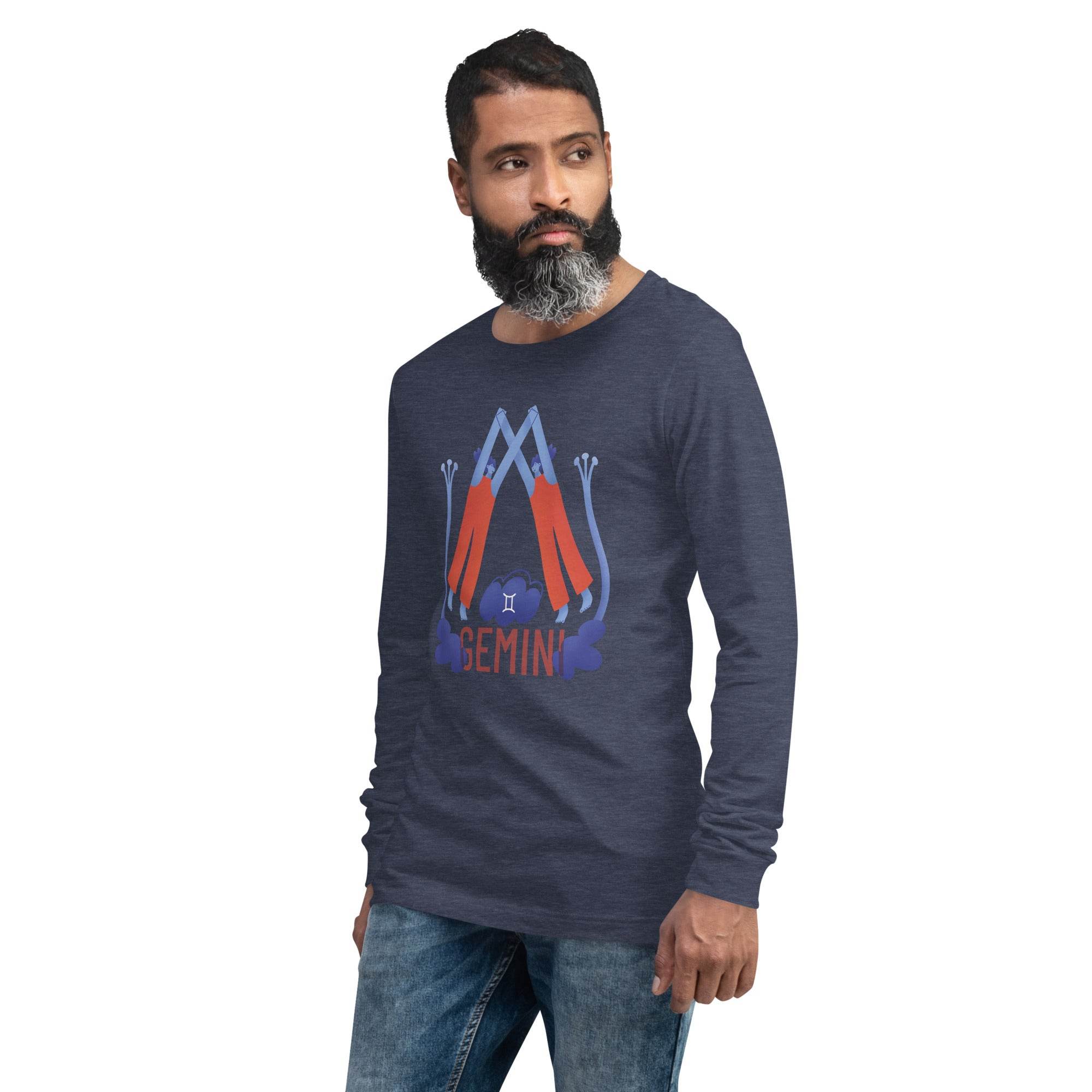 Gemini Unisex Long Sleeve Tee - Raw Edition - 