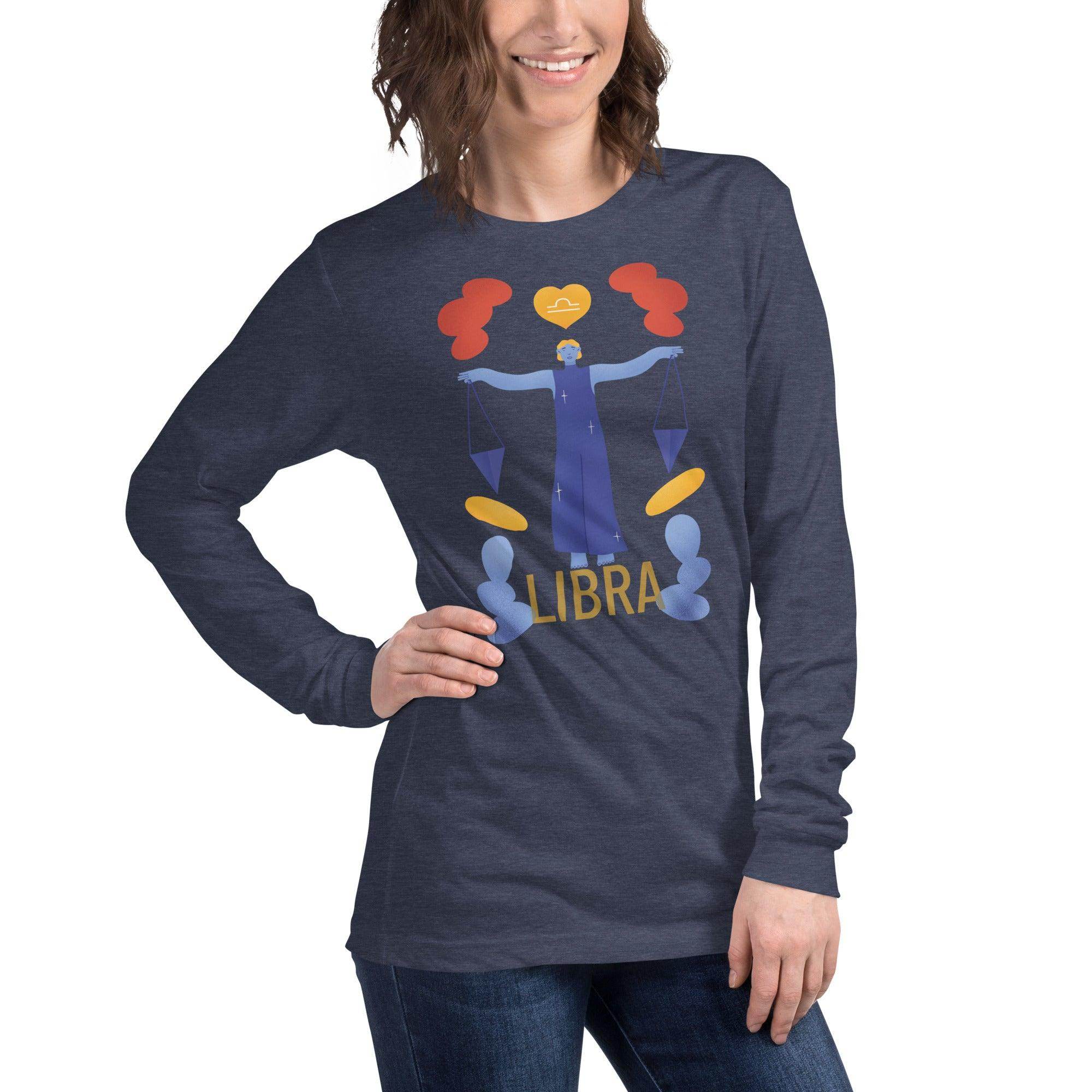 Libra Unisex Long Sleeve Tee - Raw Edition - 