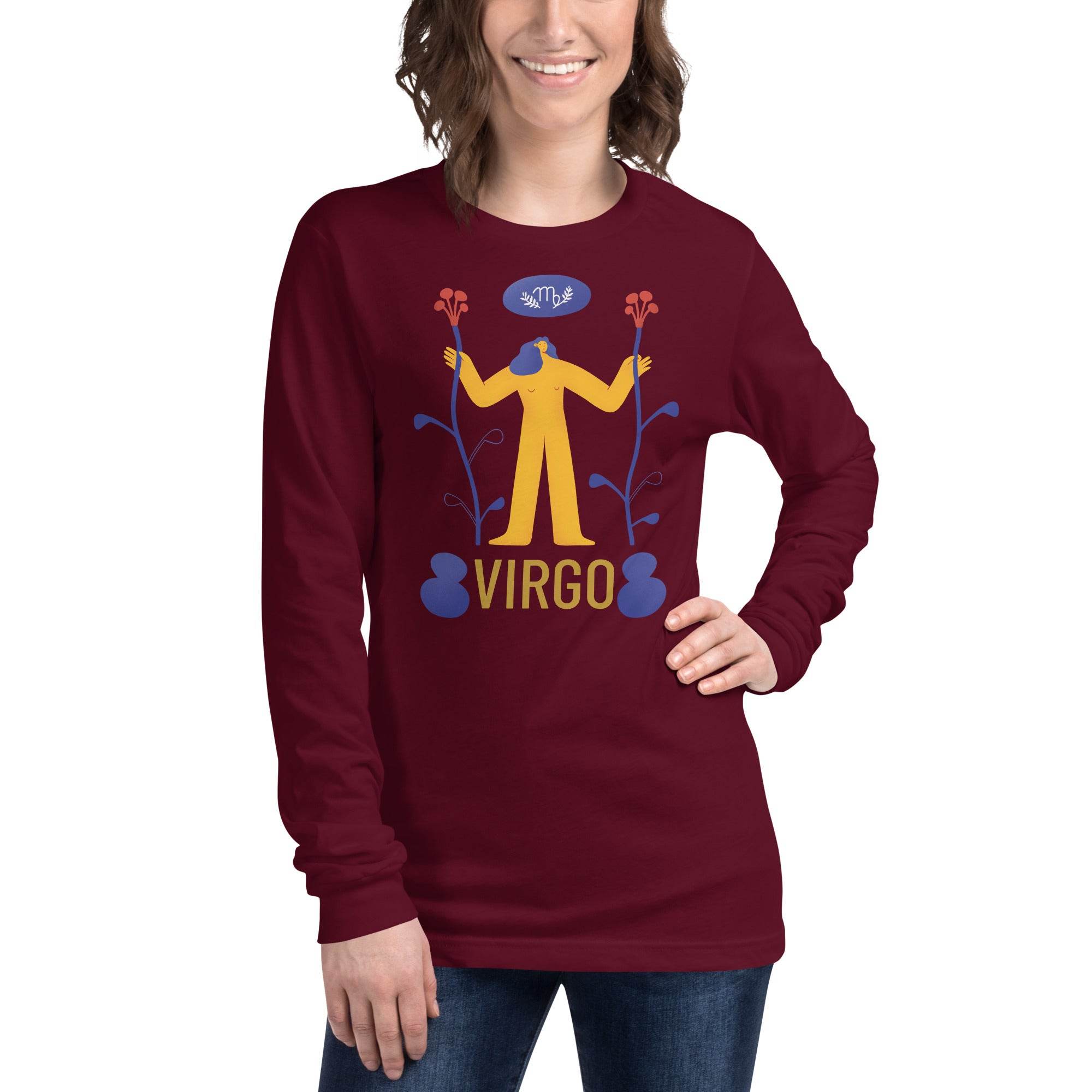 Virgo Unisex Long Sleeve Tee - Raw Edition - 