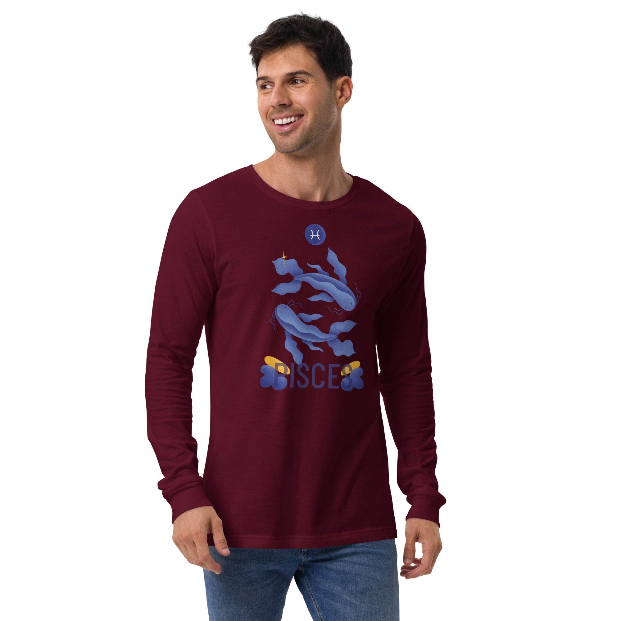 Pisces Unisex Long Sleeve Tee - Raw Edition - 