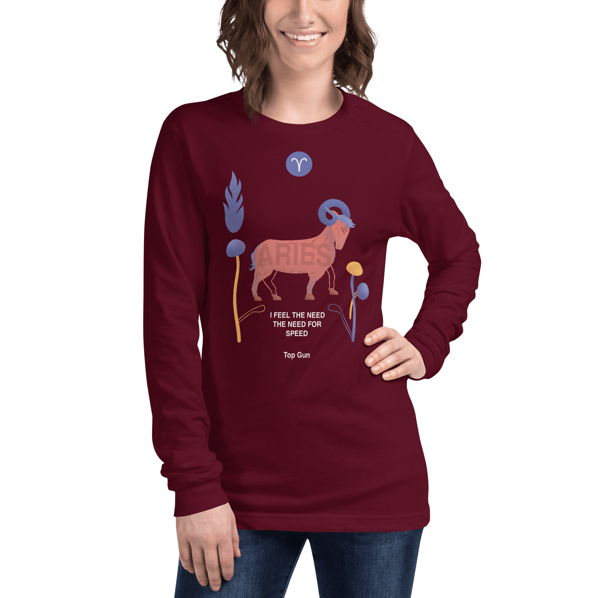 Aries Unisex Long Sleeve Tee Top Gun - Edition - 