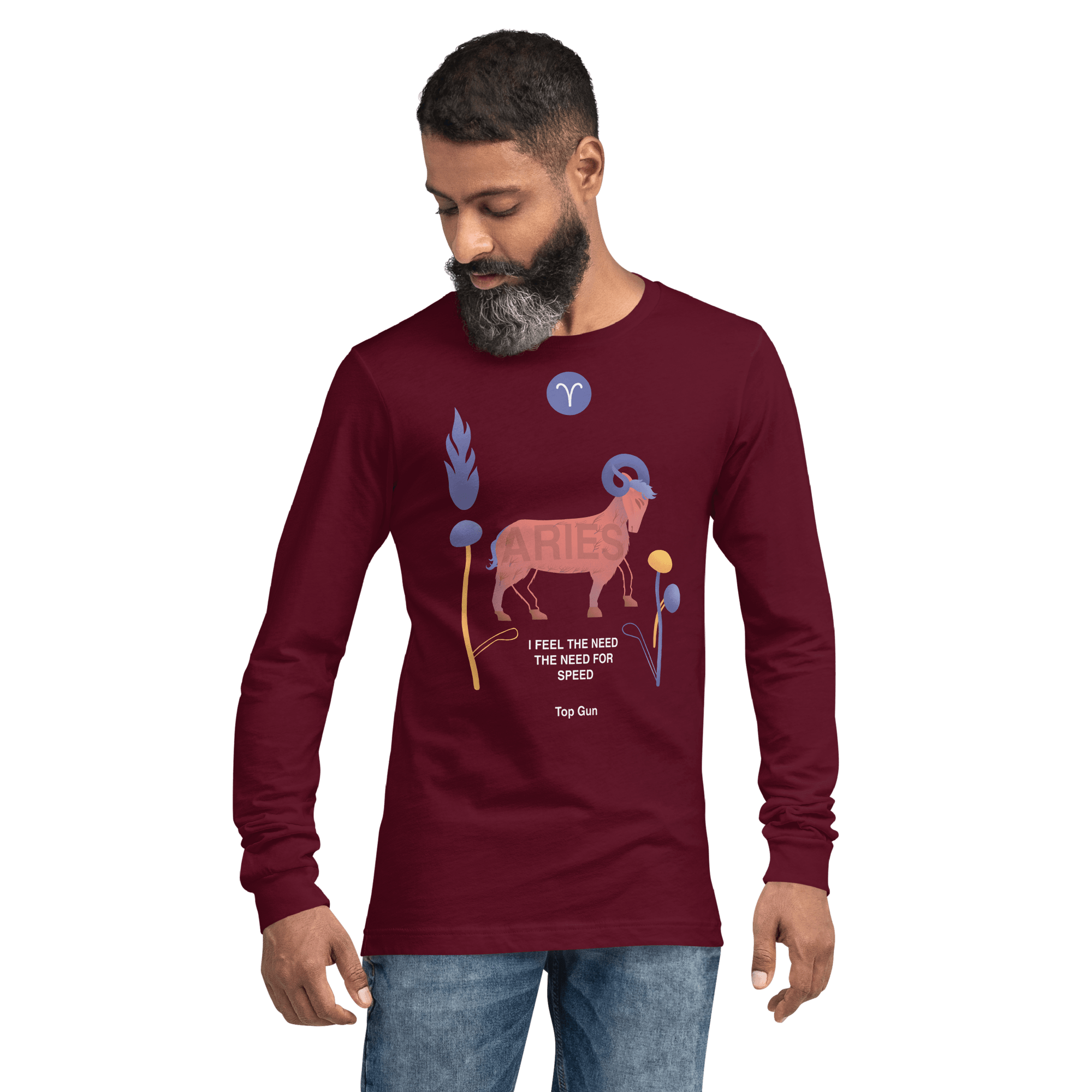 Aries Unisex Long Sleeve Tee Top Gun - Edition - 