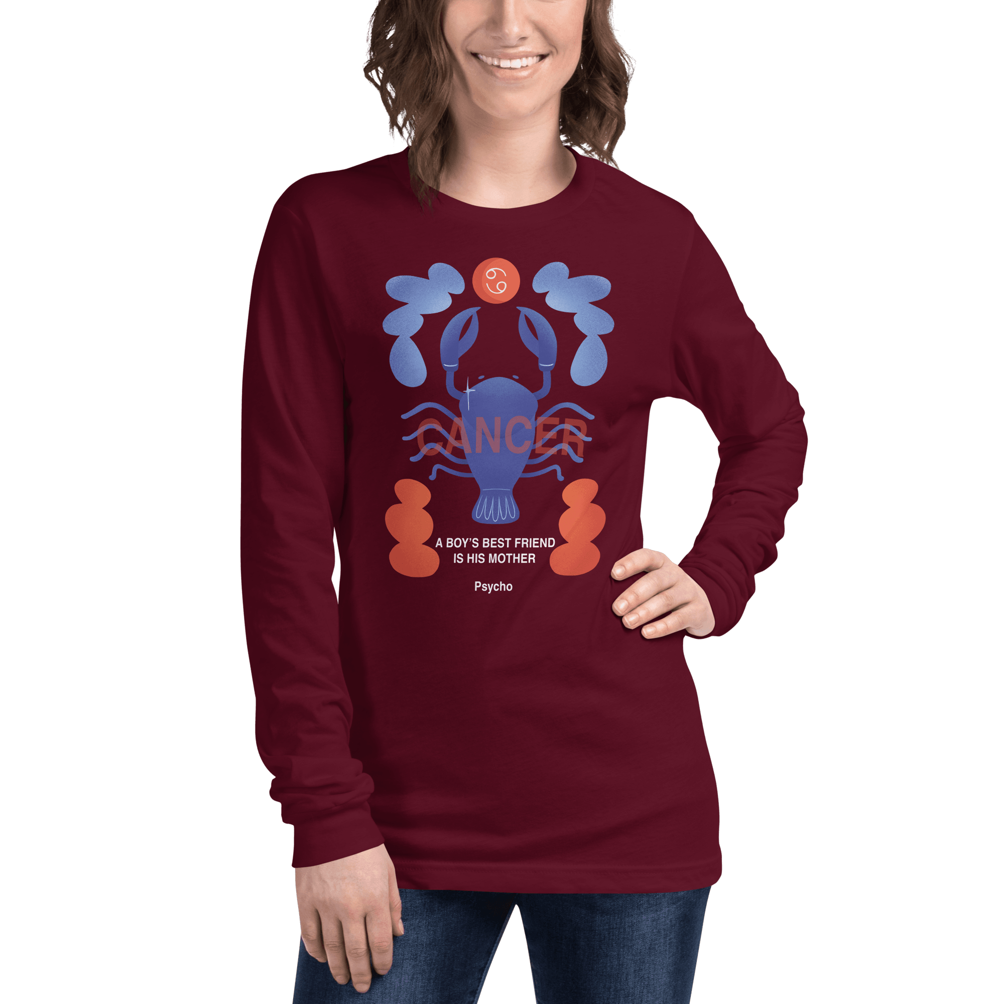 Cancer Unisex Long Sleeve Tee Psycho Edition - 