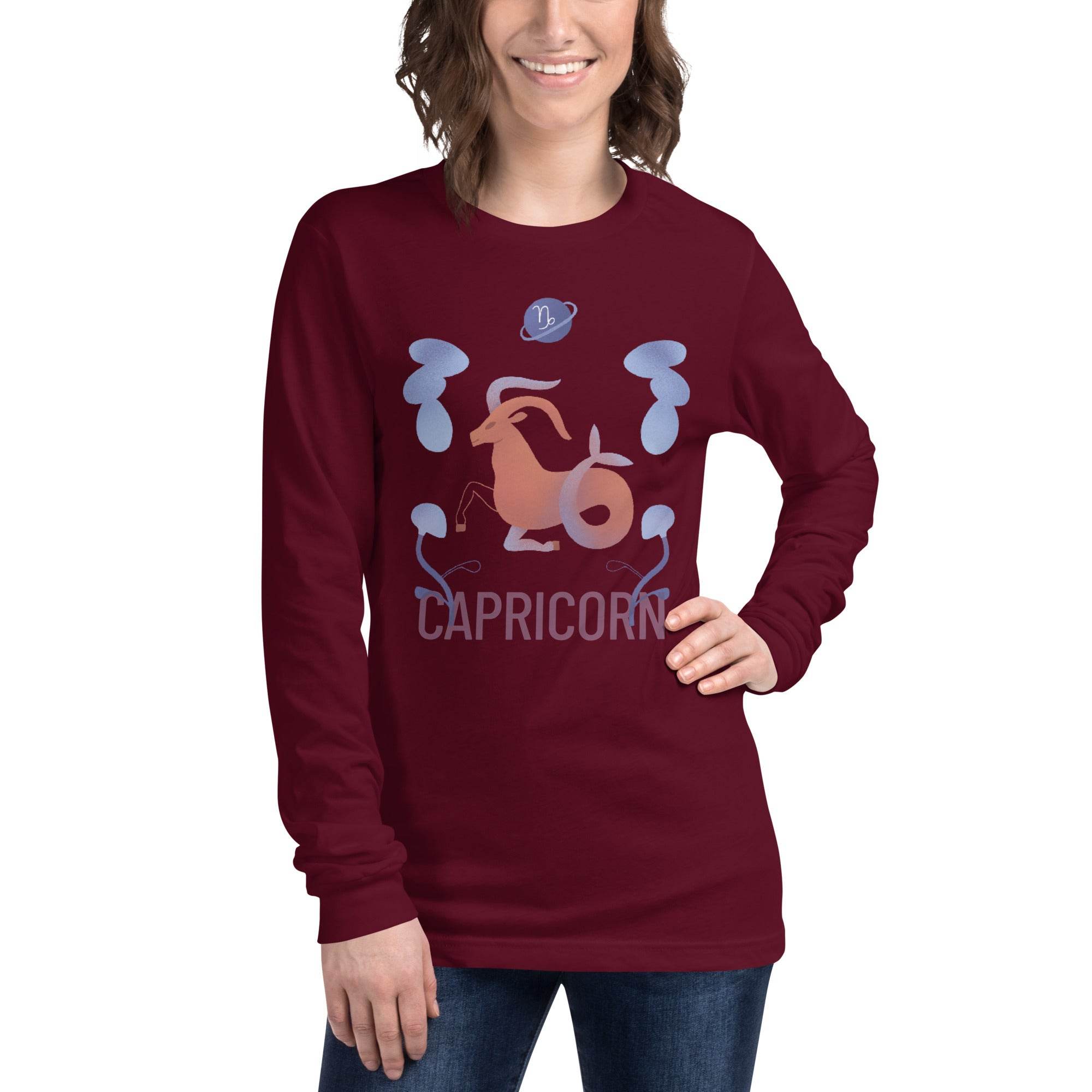 Capricorn Unisex Long Sleeve Tee - Raw Edition - 
