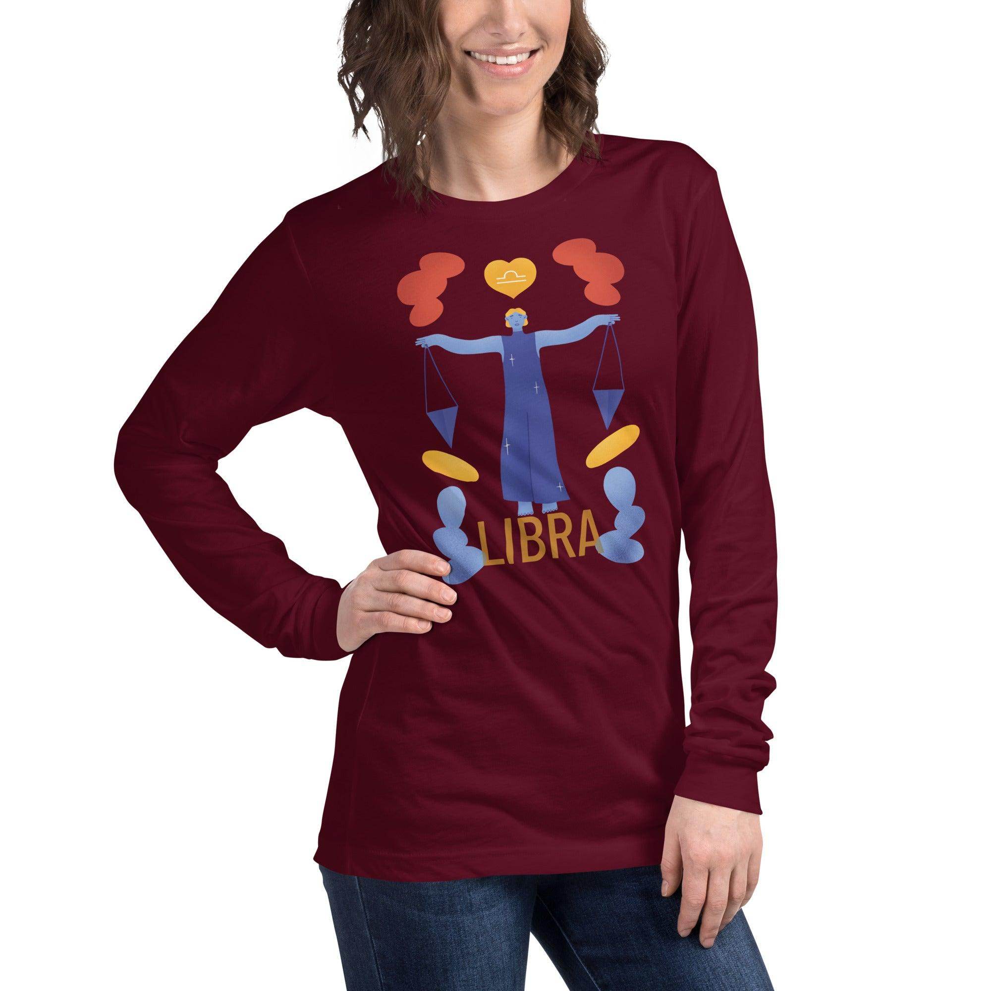 Libra Unisex Long Sleeve Tee - Raw Edition - 