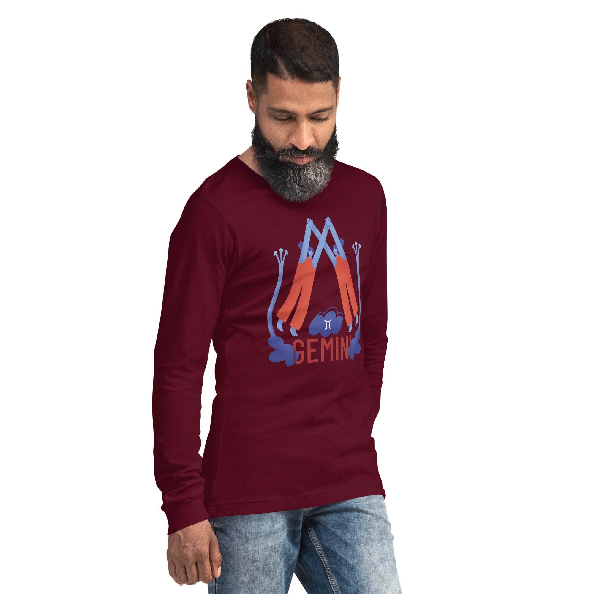 Gemini Unisex Long Sleeve Tee - Raw Edition - 