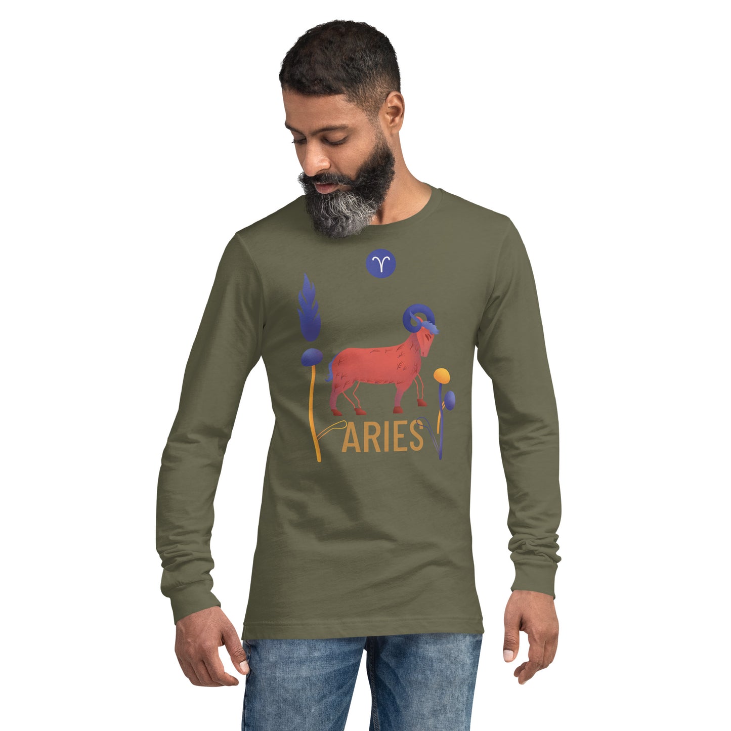 Aries Unisex Long Sleeve Tee Raw