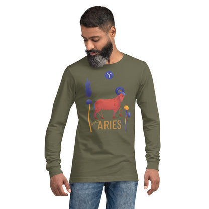 Aries Unisex Long Sleeve Tee Raw