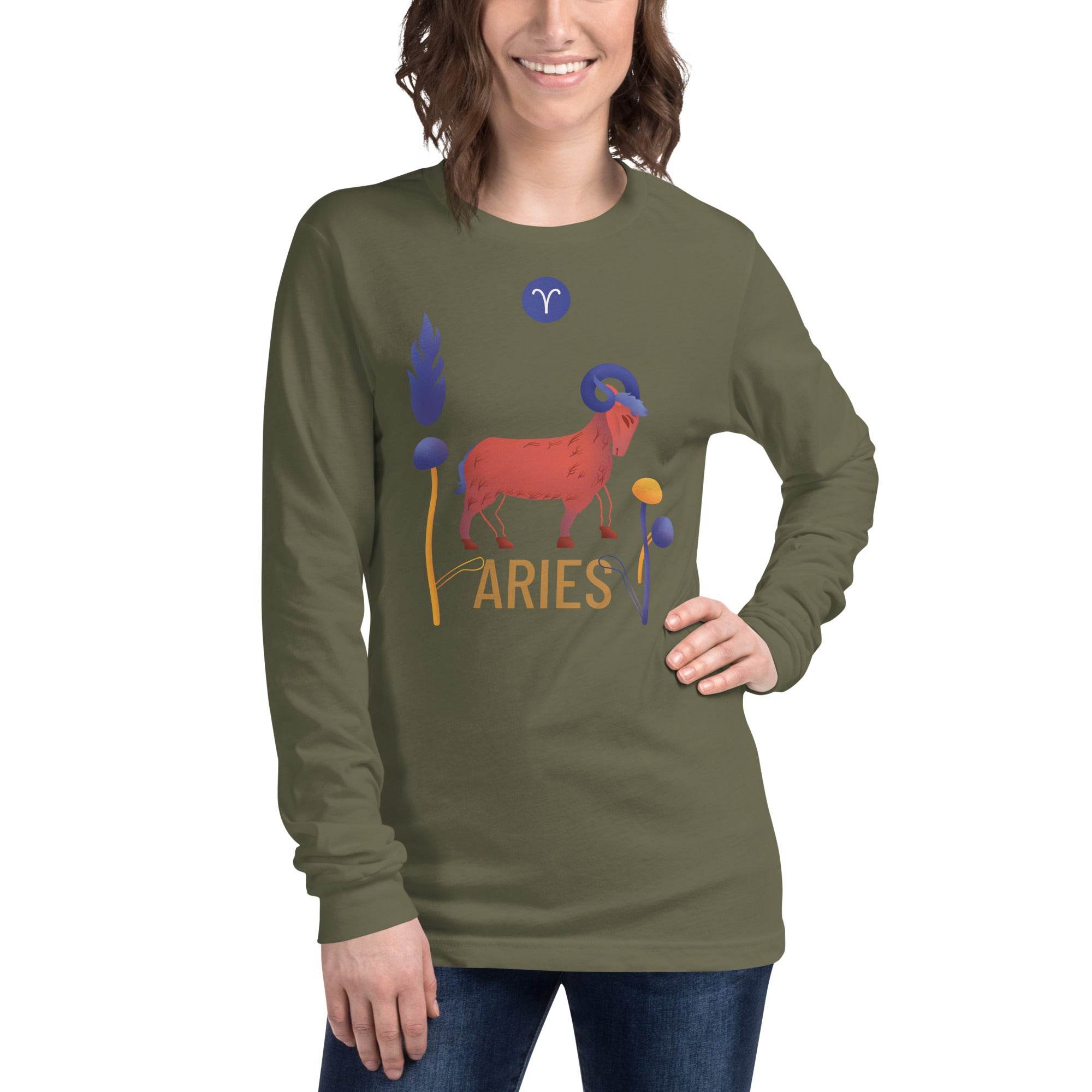 Aries Unisex Long Sleeve Tee Raw - 