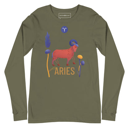 Aries Unisex Long Sleeve Tee Raw