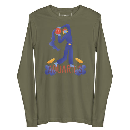 Aquarius Unisex Long Sleeve Tee - Raw Edition