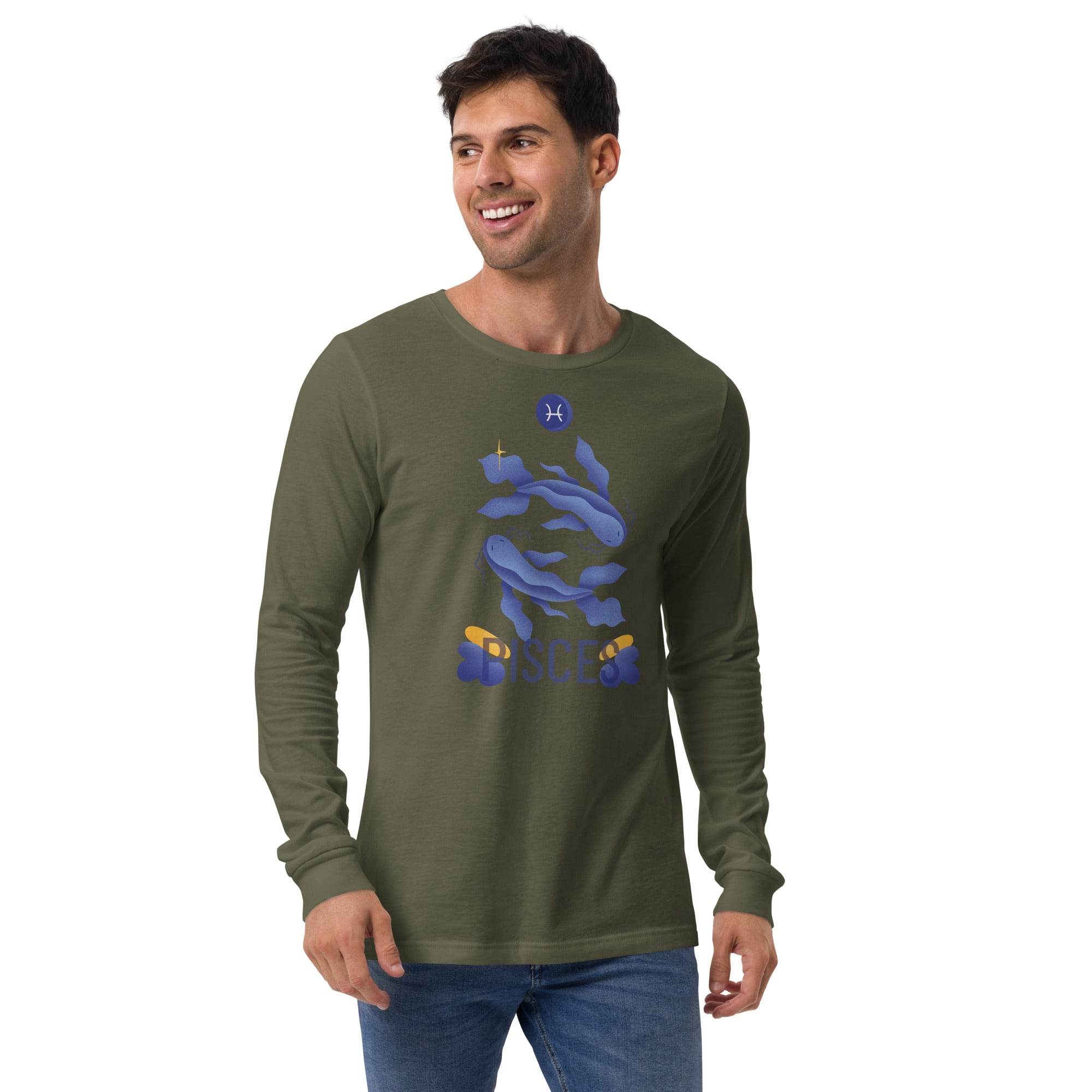 Pisces Unisex Long Sleeve Tee - Raw Edition - 