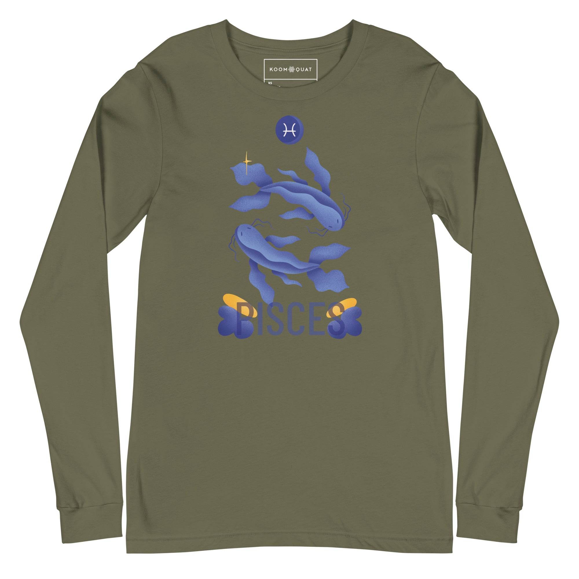 Pisces Unisex Long Sleeve Tee - Raw Edition - 