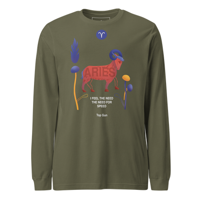 Aries Unisex Long Sleeve Tee Top Gun - Edition