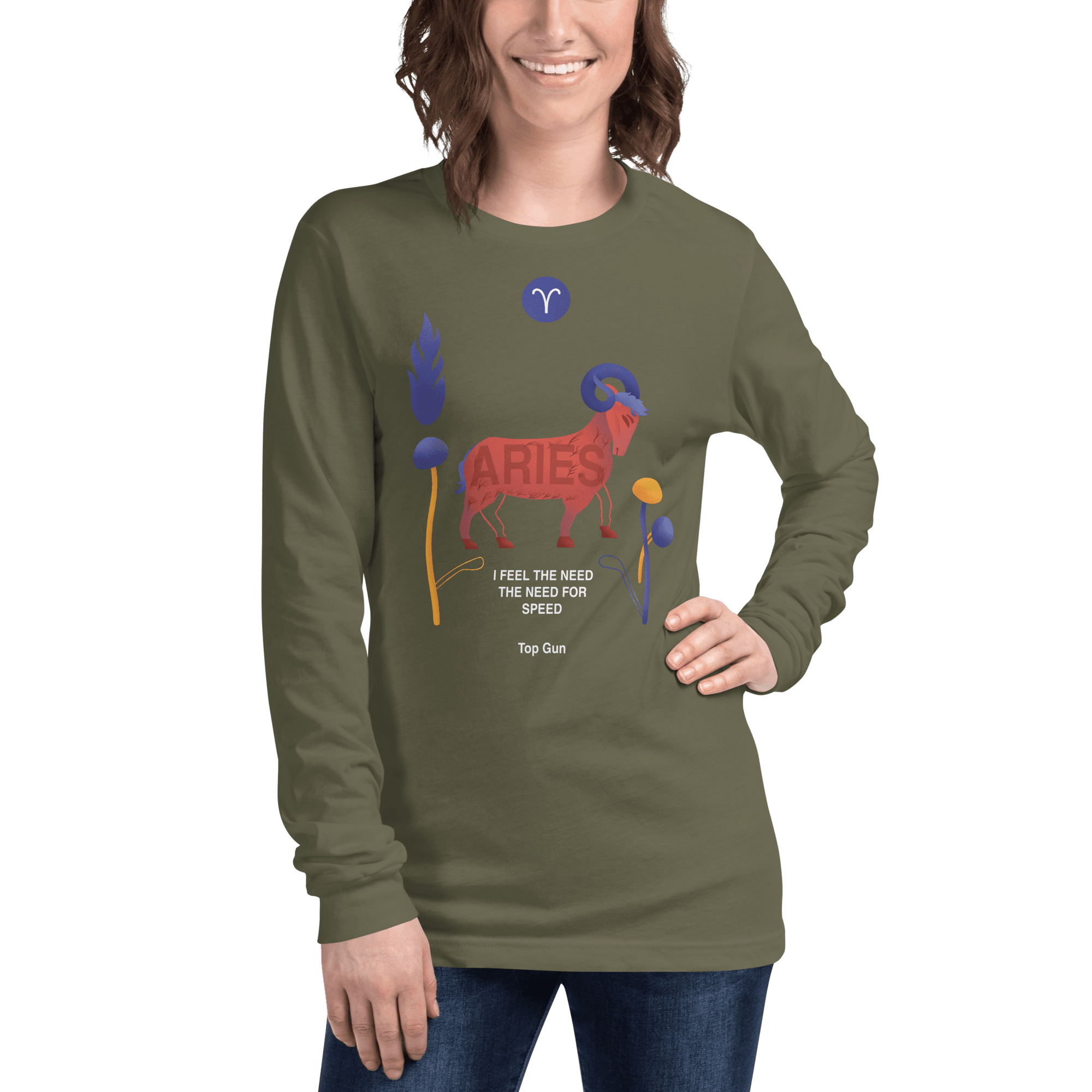 Aries Unisex Long Sleeve Tee Top Gun - Edition - 