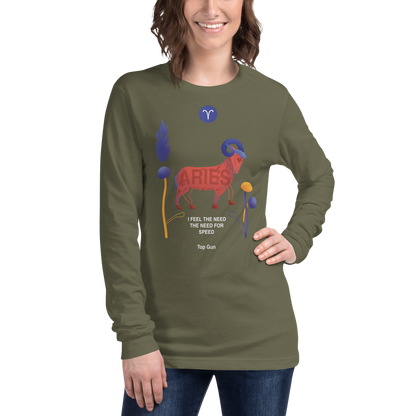 Aries Unisex Long Sleeve Tee Top Gun - Edition