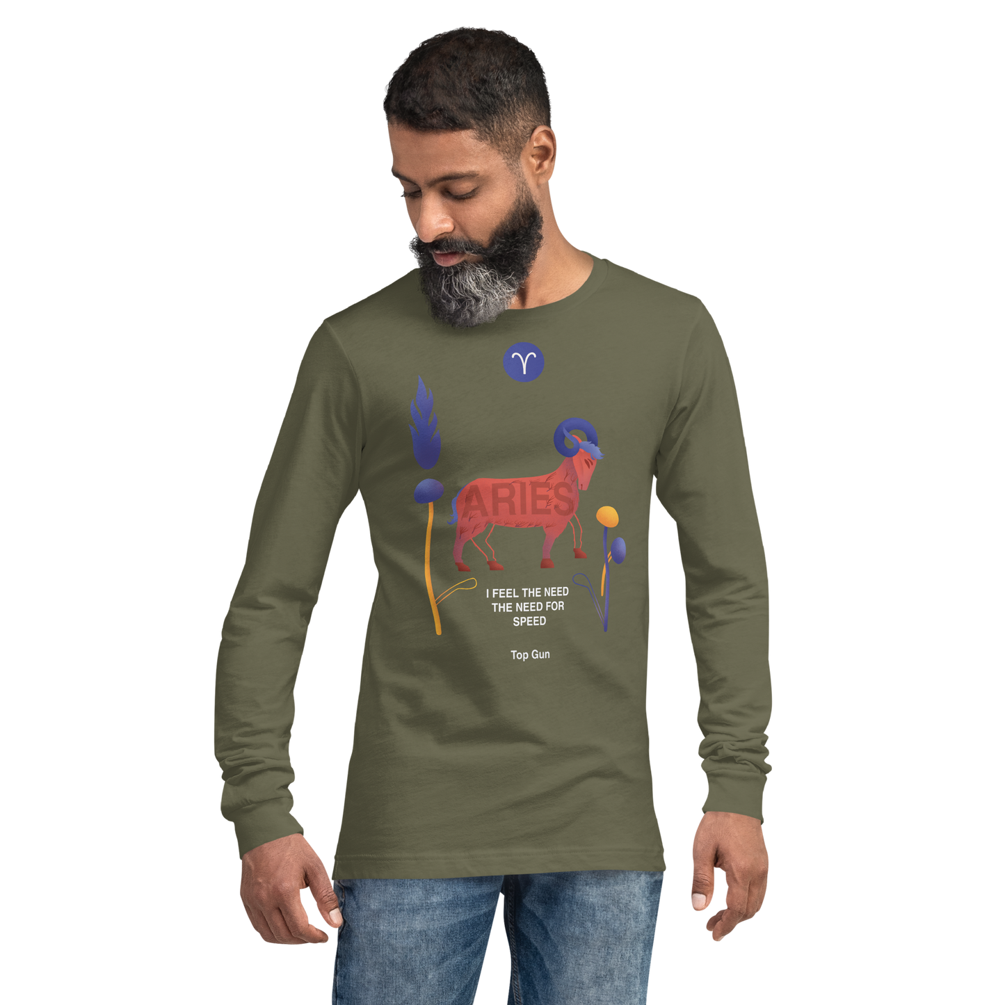 Aries Unisex Long Sleeve Tee Top Gun - Edition