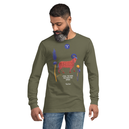 Aries Unisex Long Sleeve Tee Top Gun - Edition