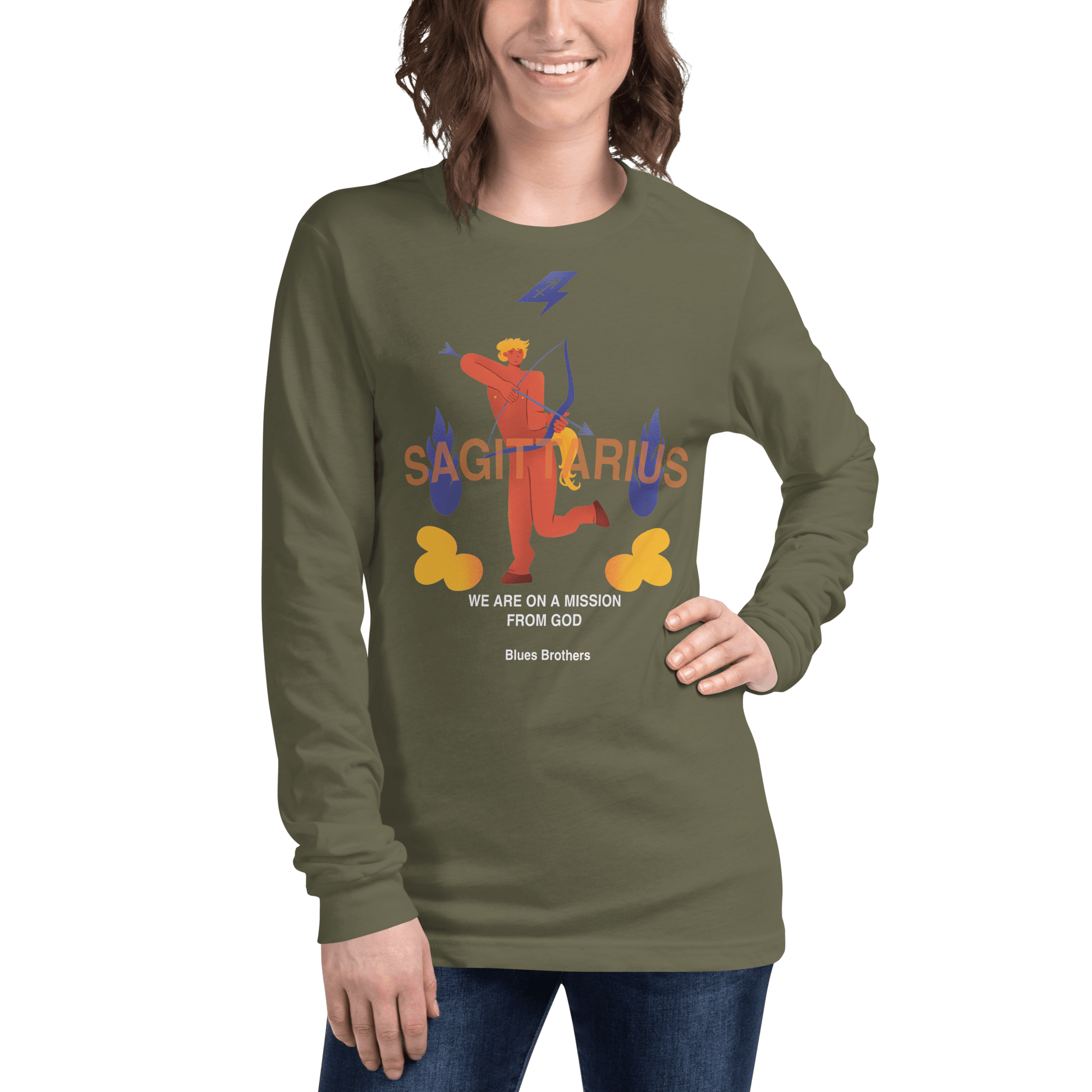 Sagittarius Unisex Long Sleeve Tee - The Blues Brothers Edition - 