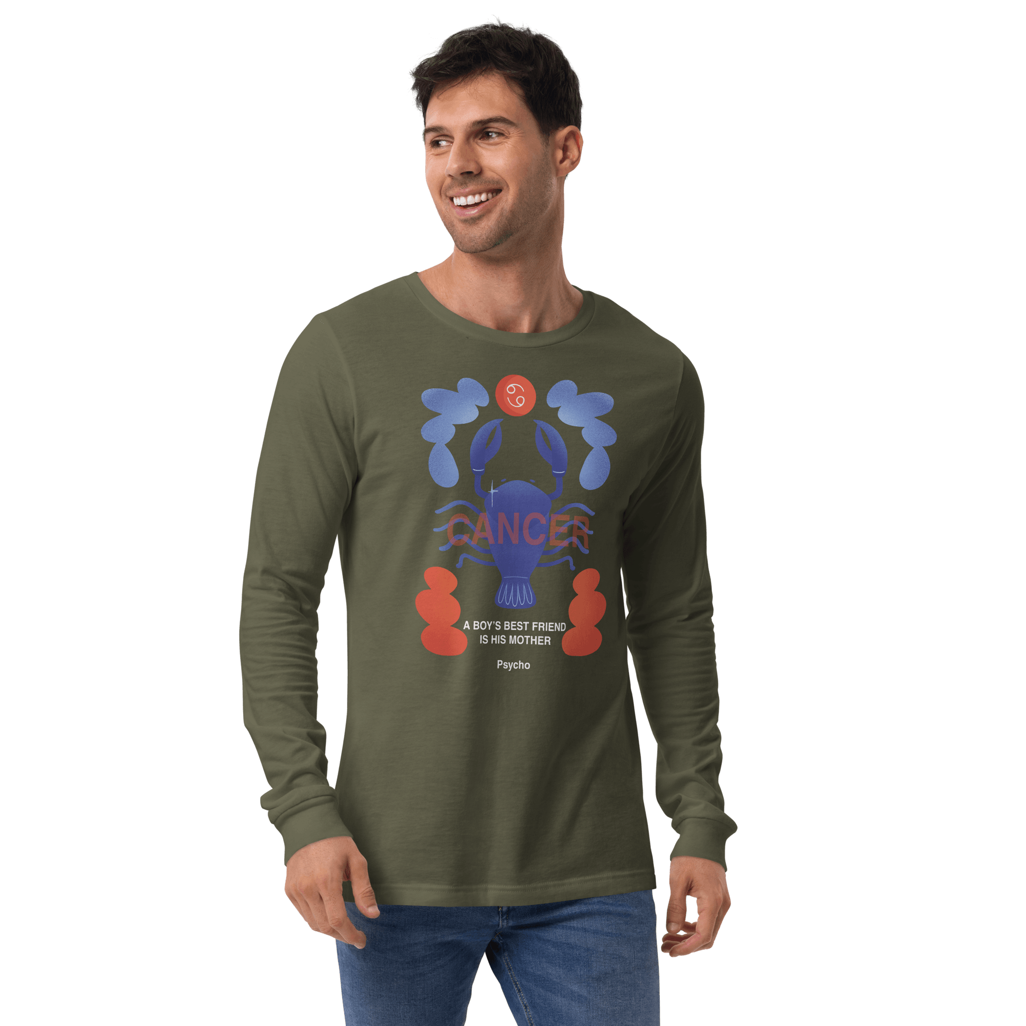 Cancer Unisex Long Sleeve Tee Psycho Edition - 