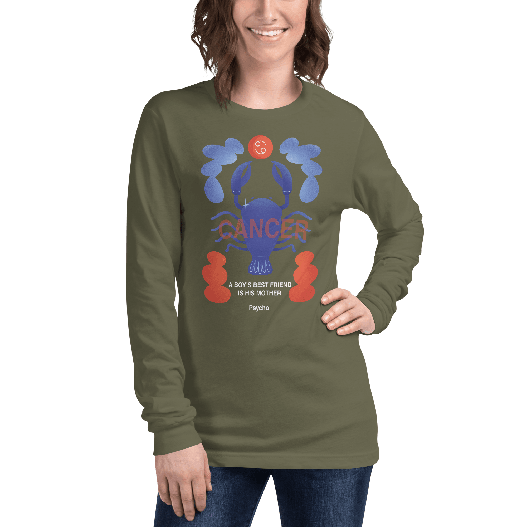 Cancer Unisex Long Sleeve Tee Psycho Edition - 