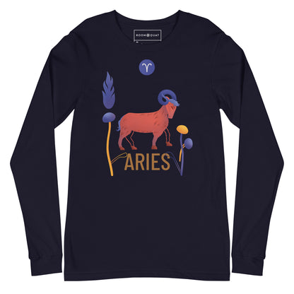 Aries Unisex Long Sleeve Tee Raw