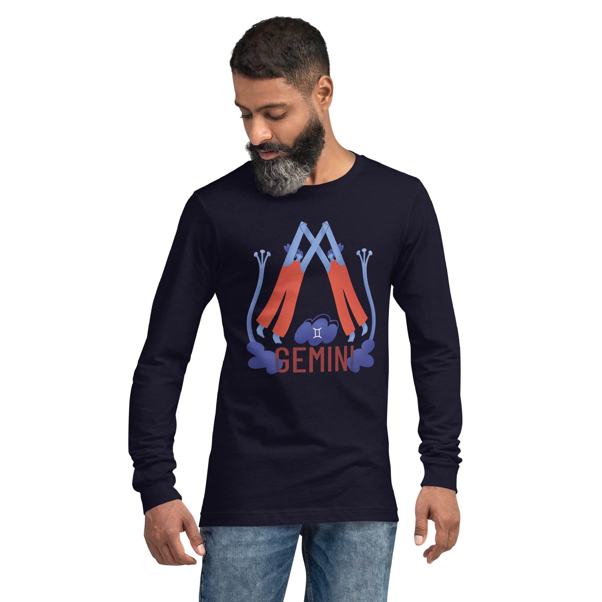 Gemini Unisex Long Sleeve Tee - Raw Edition - 