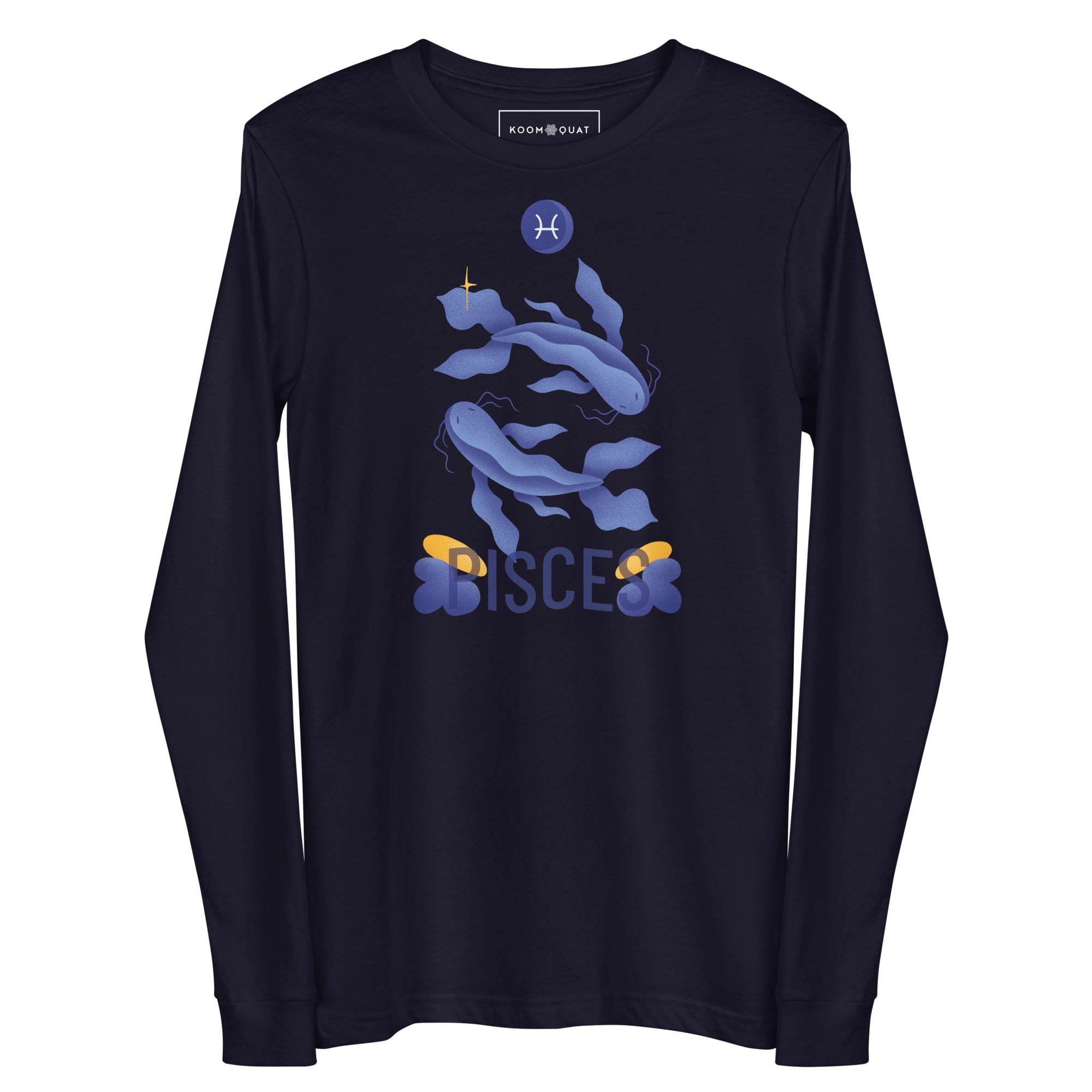 Pisces Unisex Long Sleeve Tee - Raw Edition - 