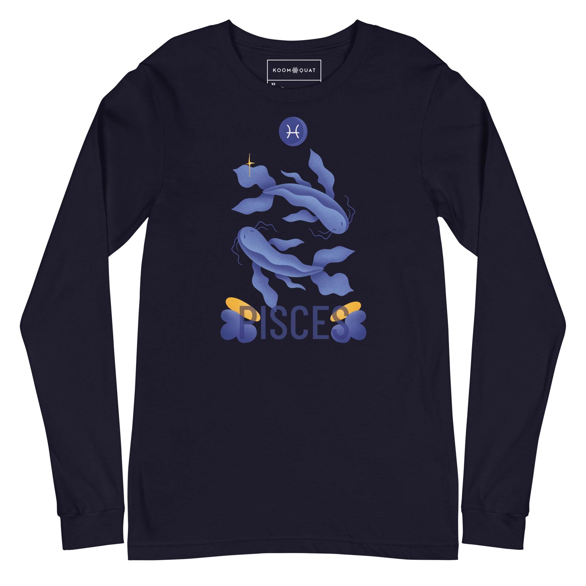 Pisces Unisex Long Sleeve Tee - Raw Edition - 