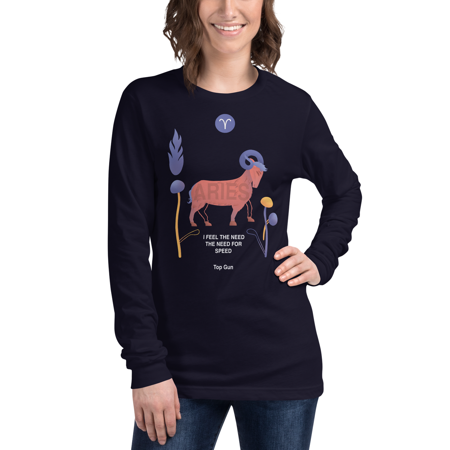 Aries Unisex Long Sleeve Tee Top Gun - Edition