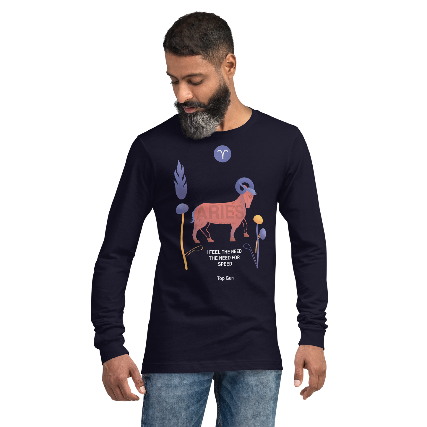 Aries Unisex Long Sleeve Tee Top Gun - Edition