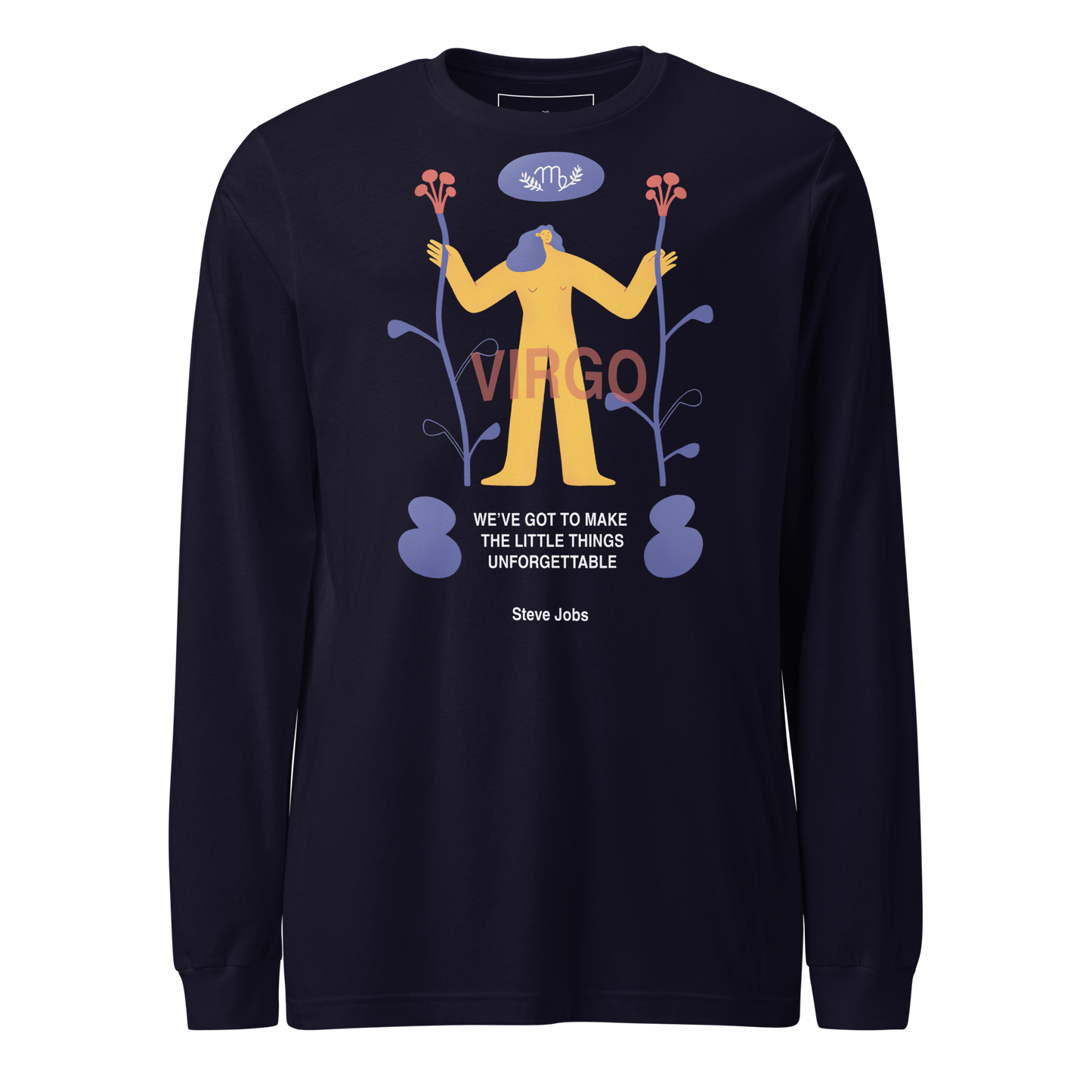 VIRGO Unisex Long Sleeve Tee Steve Jobs Edition