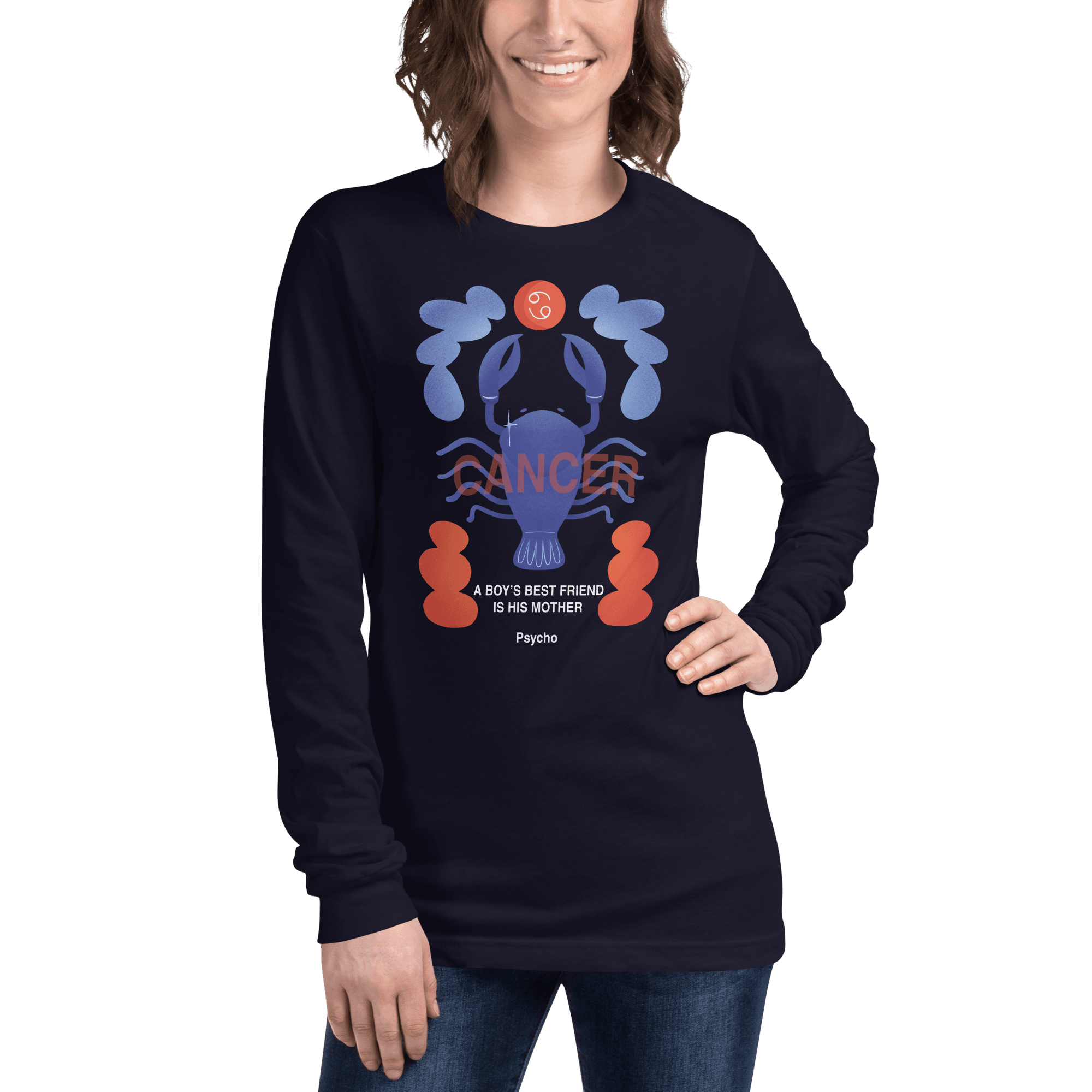 Cancer Unisex Long Sleeve Tee Psycho Edition - 