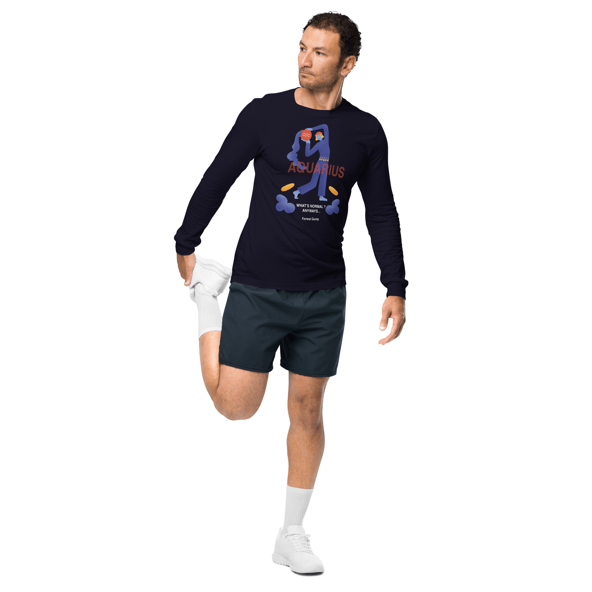 Aquarius Unisex Long Sleeve Tee - Forrest Gump Edition - 