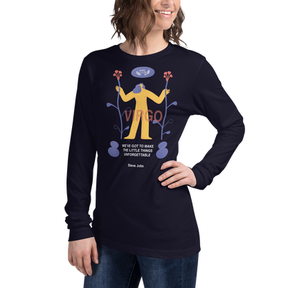 VIRGO Unisex Long Sleeve Tee Steve Jobs Edition