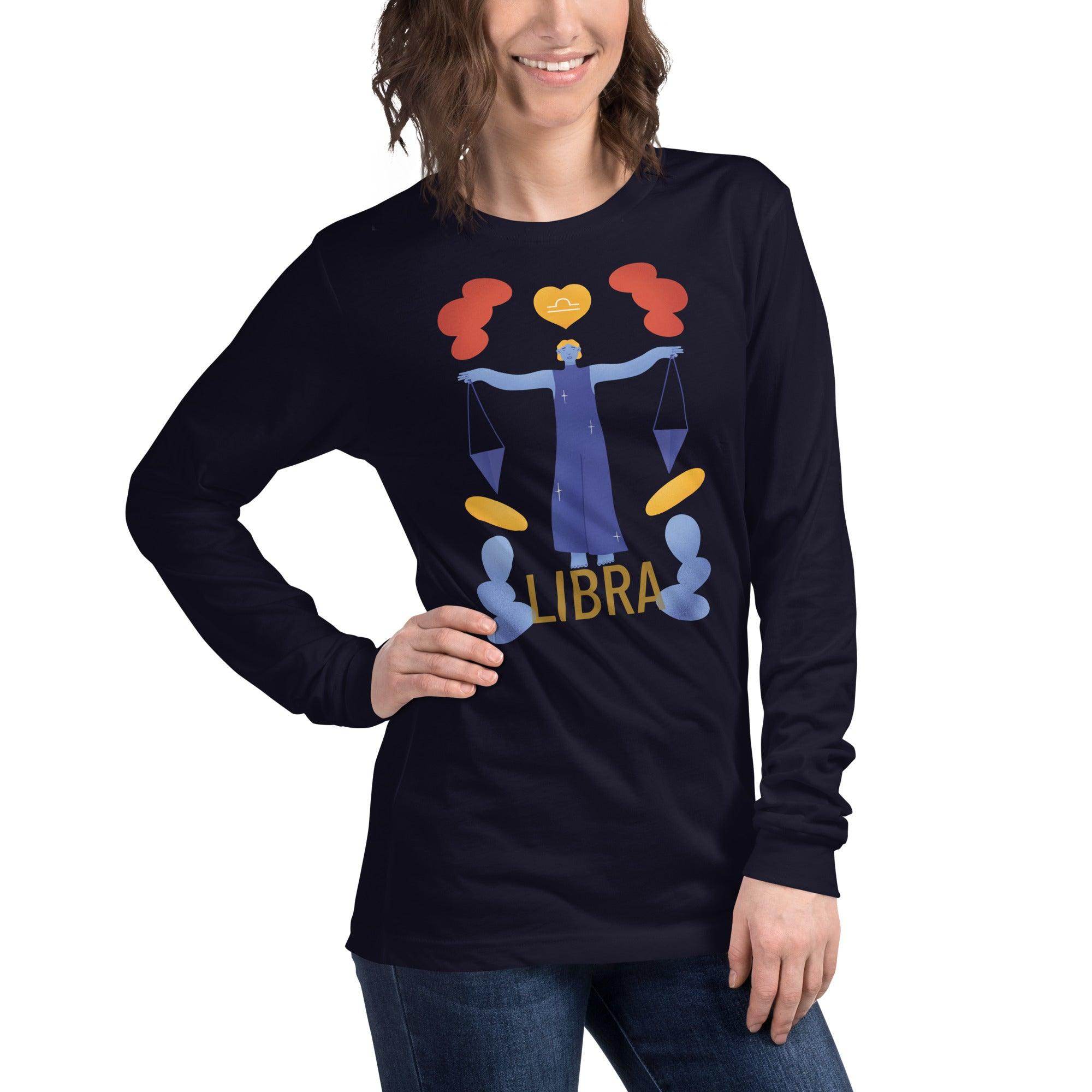 Libra Unisex Long Sleeve Tee - Raw Edition - 