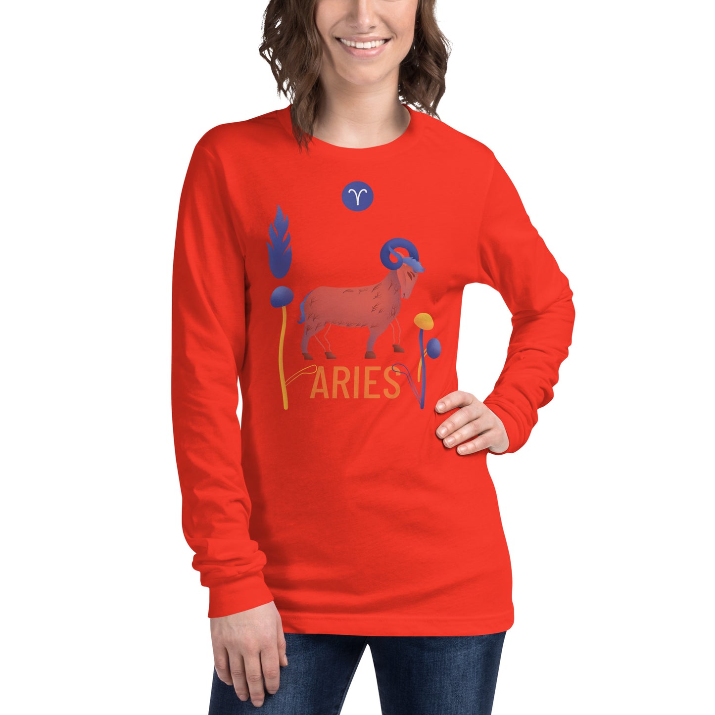 Aries Unisex Long Sleeve Tee Raw