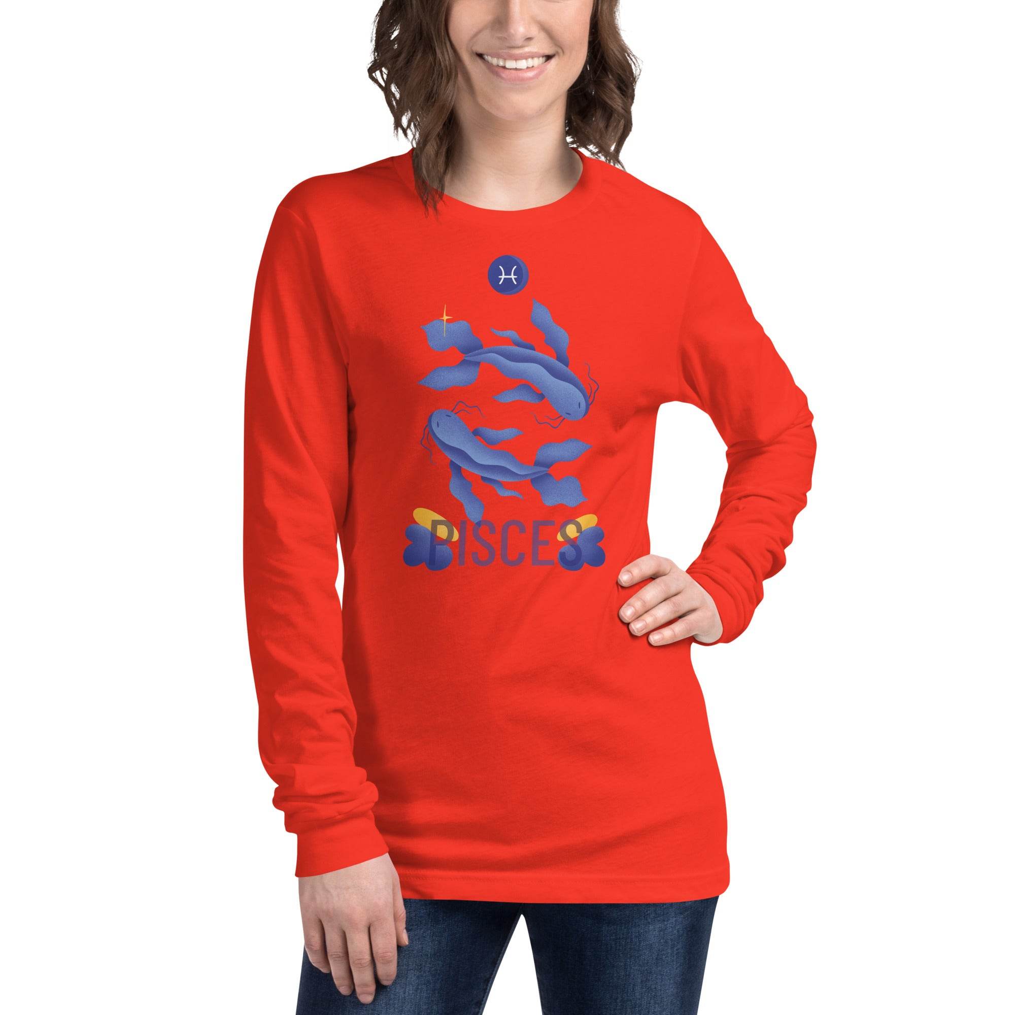 Pisces Unisex Long Sleeve Tee - Raw Edition - 