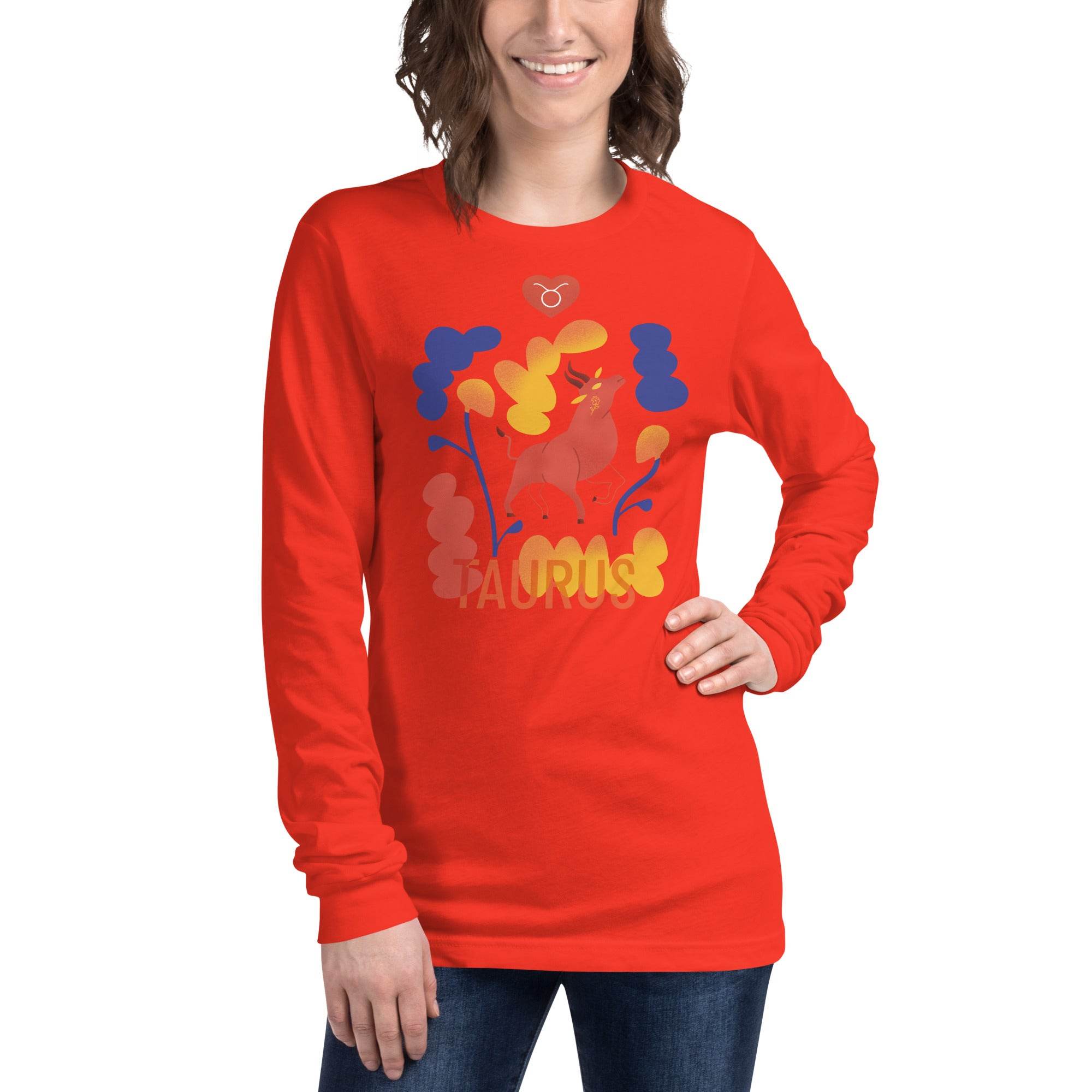 TAURUS Unisex Long Sleeve Tee Raw - 