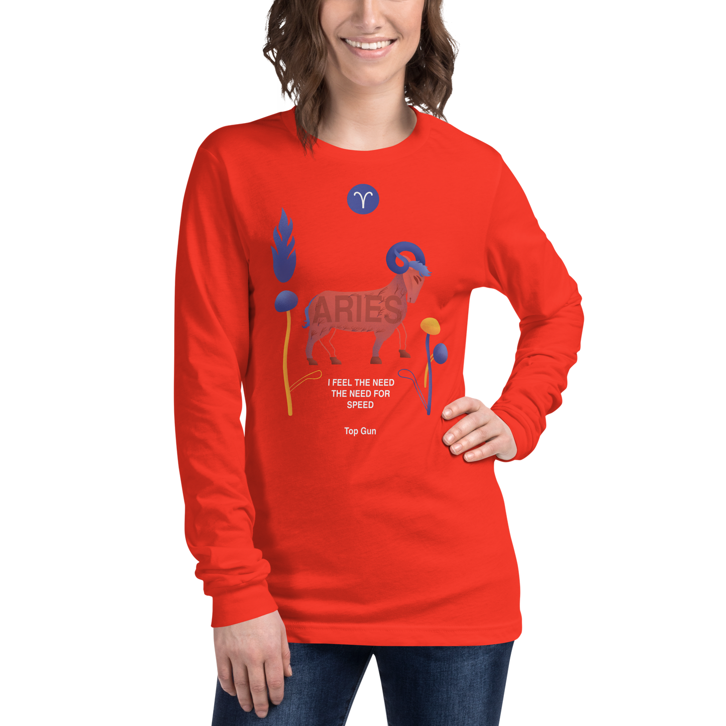 Aries Unisex Long Sleeve Tee Top Gun - Edition