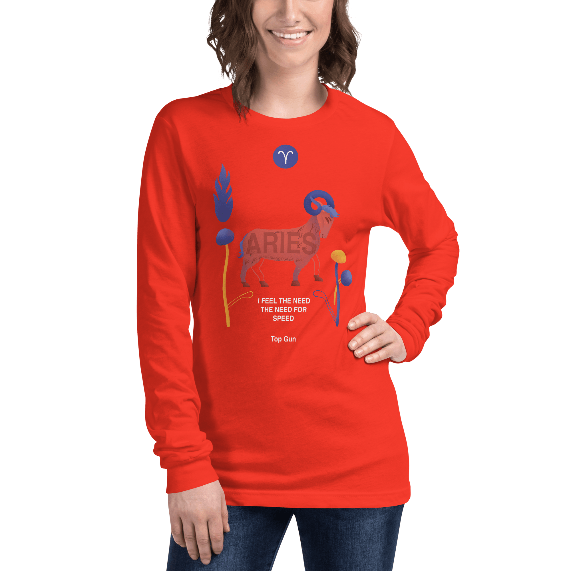 Aries Unisex Long Sleeve Tee Top Gun - Edition - 