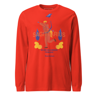 Sagittarius Unisex Long Sleeve Tee - The Blues Brothers Edition