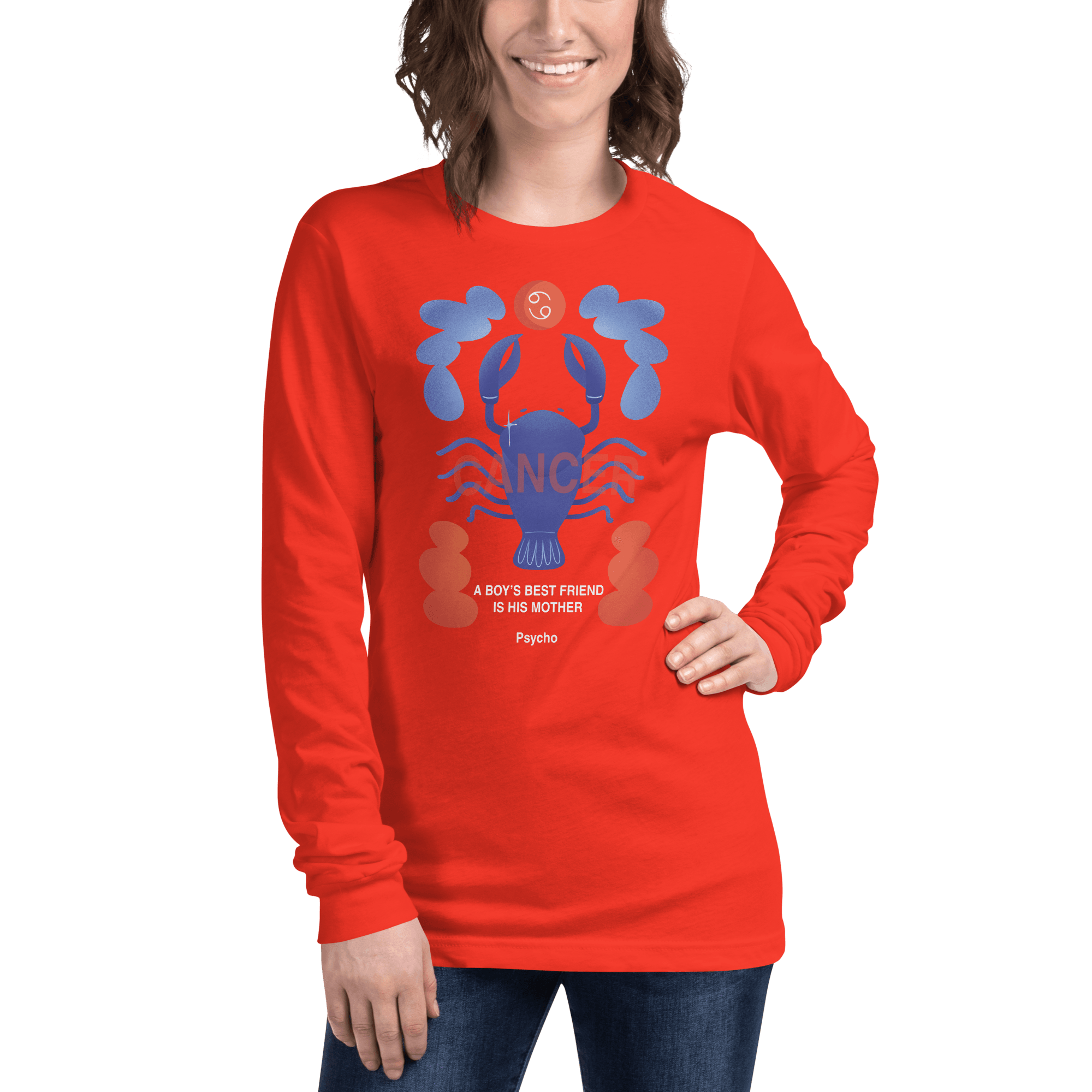 Cancer Unisex Long Sleeve Tee Psycho Edition - 