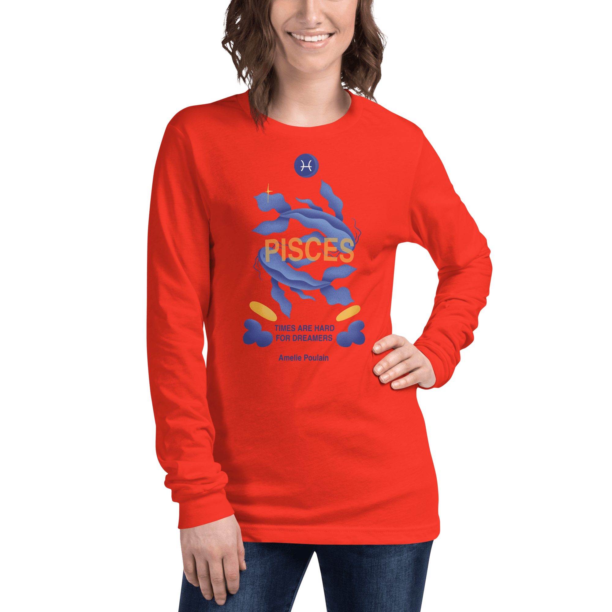 Pisces Unisex Long Sleeve Tee - Amelie Poulain Edition - 